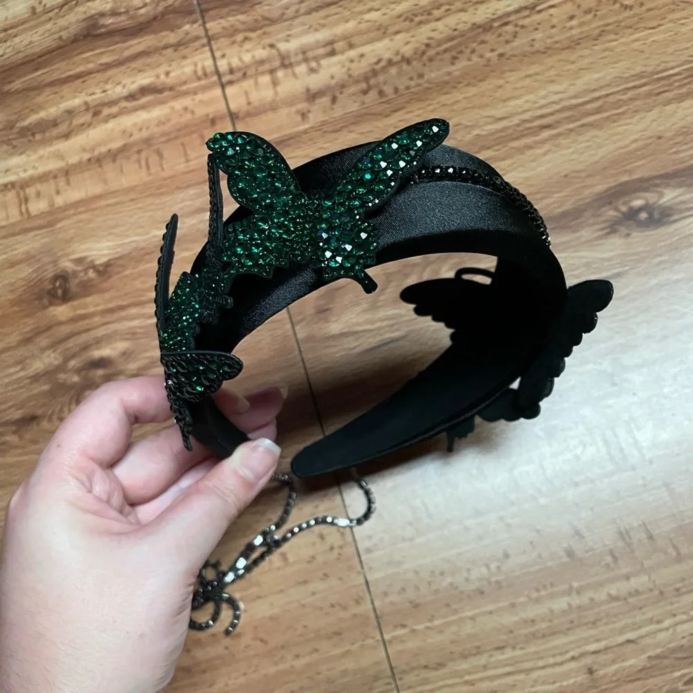 Silver Butterfly Embellished Headband